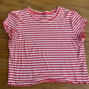 Women’s striped crop top